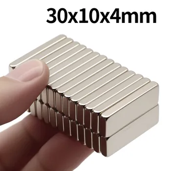 30x10x4mm Superstarker Neodym-Magnet N35 NdfeB Permanentmagnet imanes Block Leistungsstarke Magnete
