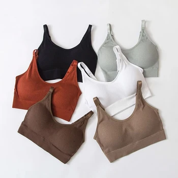 Frauen Bh Rohr Top Crop Top Weibliche Nahtlose Zurück Outdoor Sport Unterwäsche Bh Für Frauen Baumwolle