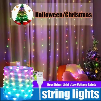 2m/5m/10m/15m/20m Lichterketten, RGB-Lichterketten, USB-betriebene Lichterketten, flexible Lichter