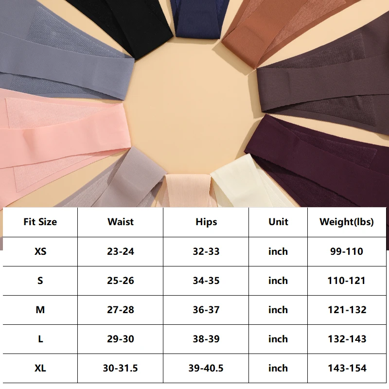 4pcsset nahtlose ultra dünne Unterwäsche Frauen sexy dünne – Bild 6