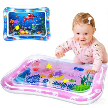 Baby-Wasserspielmatte, aufblasbares Kissen, PVC, für Kleinkinder, für die frühe Bildung, Entwicklung