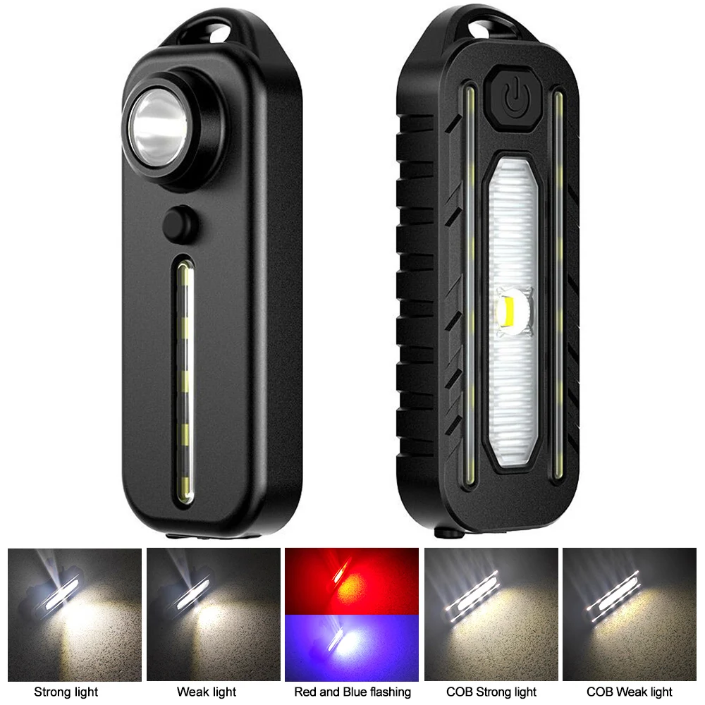 LED Rot Blau Vorsicht Notfall Polizei Licht mit Clip USB – Bild 2