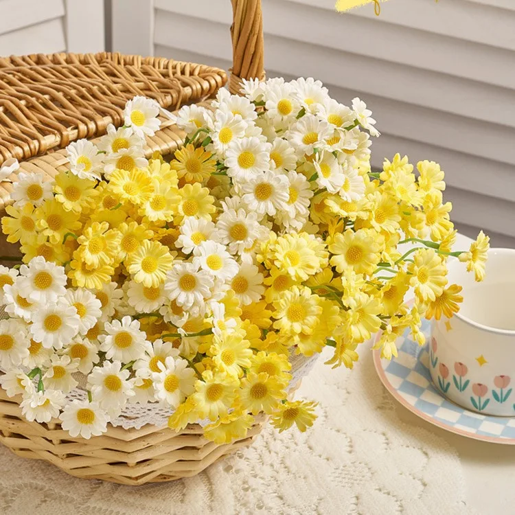 12-48 Stück Künstliche Gänseblümchen Kleine – Bild 4