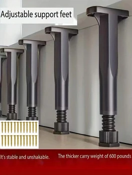 Verstellbarer Bettgestellstützbeine (inklusive spezieller Schrauben), robuste Stützbeine für die (4 Stück)