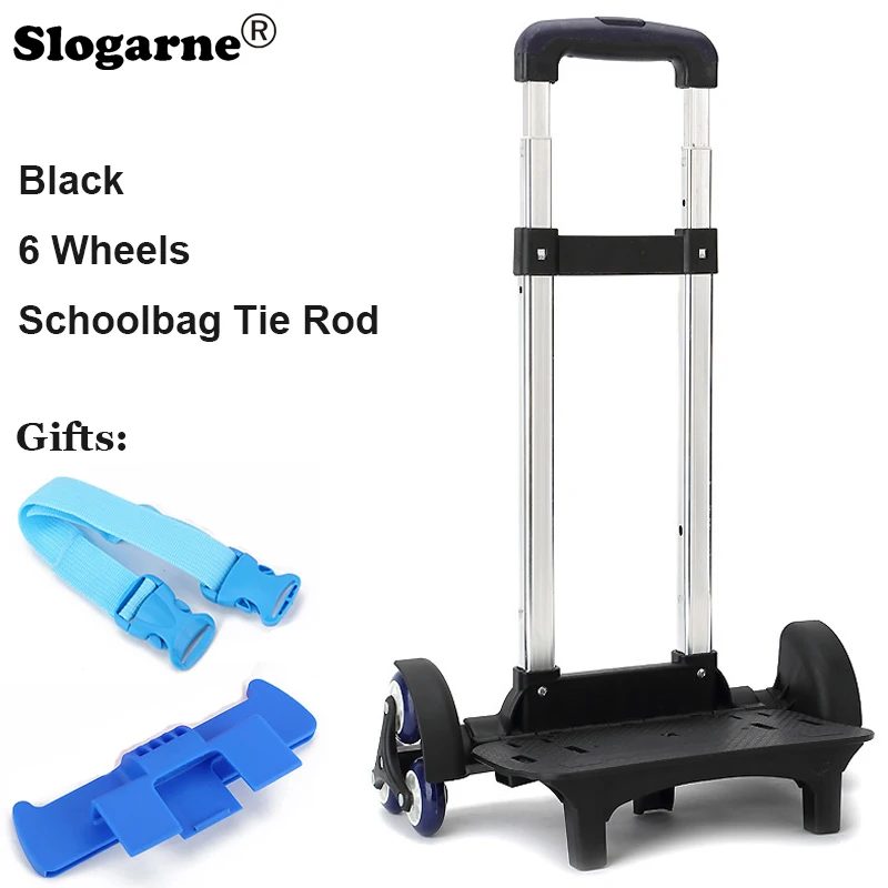 Kinderrucksack Zugstange Trolley Räder Kinder Schultasche – Bild 4