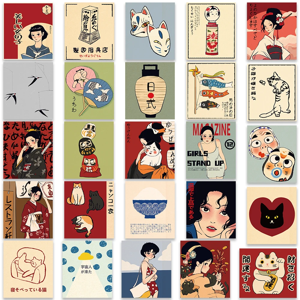 50 stücke Vintage klassische japanische Anime Sammelalbum – Bild 4