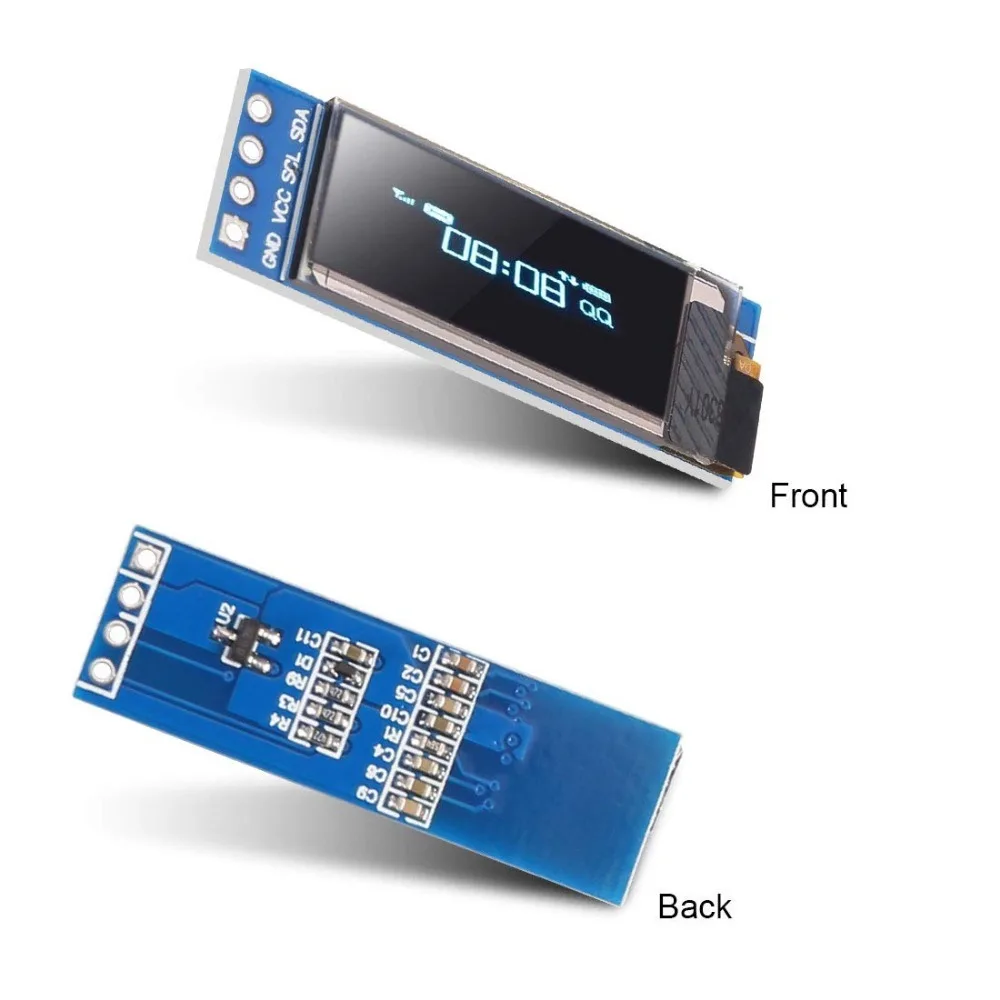 0,91 Zoll 6Pin IIC I2C SPI Schnittstelle OLED Weiß LCD – Bild 3