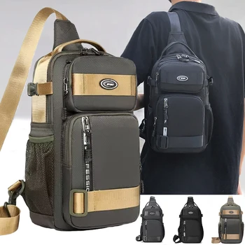 Reitrucksack für Männer, Herren-Brusttasche, lässige Herren-Umhängetasche, leichte und geräumige