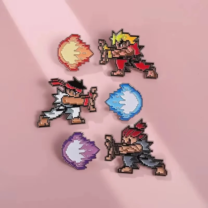 Kreative Kindheit Arcade Pixel Spiel Emaille Pins Peripherie – Bild 3