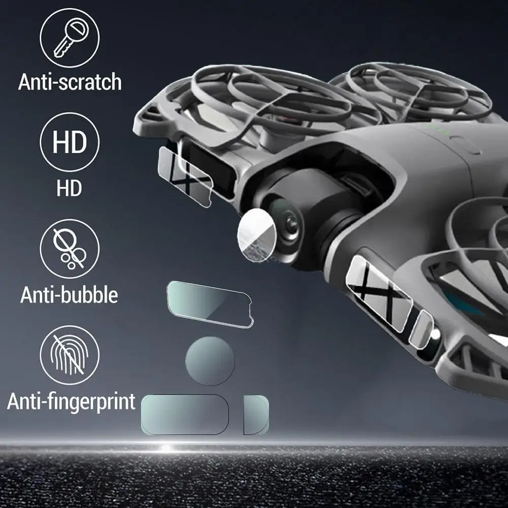 Kameraobjektiv-Displayschutzfolien für DJI Neo 2-Drohne – Bild 3