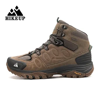 HIKEUP High-Top Männer Wanderschuhe Winter Outdoor Schuhe Schnüren Rutschfeste Sport Casual Trekking Stiefel