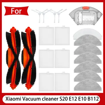 Xiaomi Staubsauger S20 E12 E10 B112 Kehrroboter Staubsauger Hauptbürste Seitenbürste Mopp Tuch HEPA-Filter