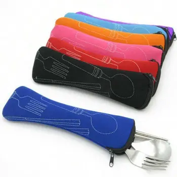 Reise verpackung Geschirr tasche Picknick tragbare Geschirr tasche ohne Geschirr Besteck Taschen Picknick