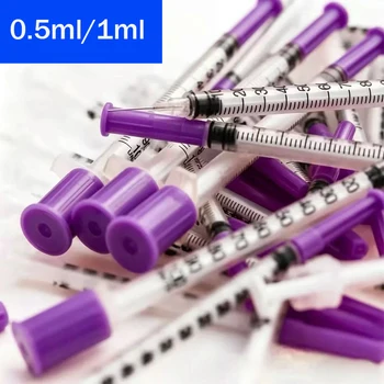 0,5 ml 1 ml 31G Einweg-Messkanülen, individuell steril verpackt, für Labortests, veterinärmedizinische