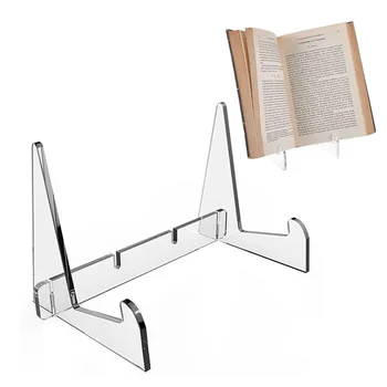 Acryl Transparent Buch Display-ständer Vertikale Bilderrahmen Halterung Foto Rahmen Stehen (2 Stück)