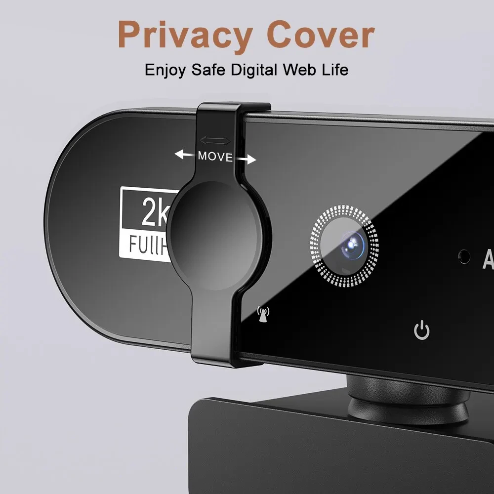 4K Webcam 1080P Mini-Kamera 2K Full HD Webcam mit Mikrofon – Bild 4