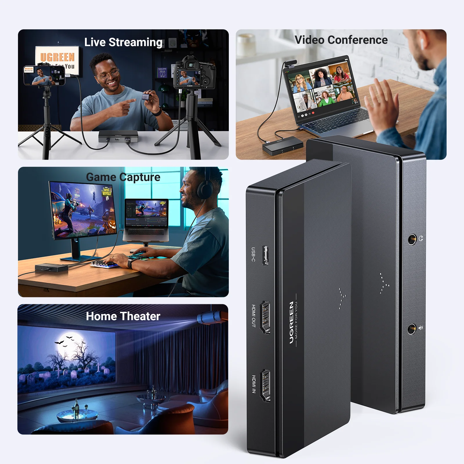 UGREEN HDMI Video Capture Card 4K60Hz HDMI zu USB/Typ-C Video – Bild 6
