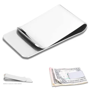 Metall Clip Schlanke Tasche Kreditkarte ID Clip Edelstahl Geld Clip Brieftasche Bargeld Klemme Männer
