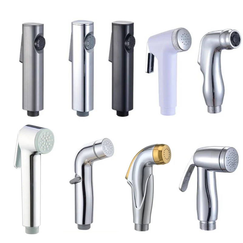 Weiß Silber ABS Selbstreinigung Handheld Badezimmer Bidet