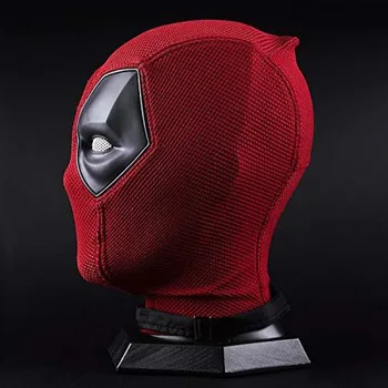Marvel Deadpool Silikon-Kopfhörerabdeckung, gestrickte Gesichtsmaske, Cosplay-Requisite, Halloween, lustiges