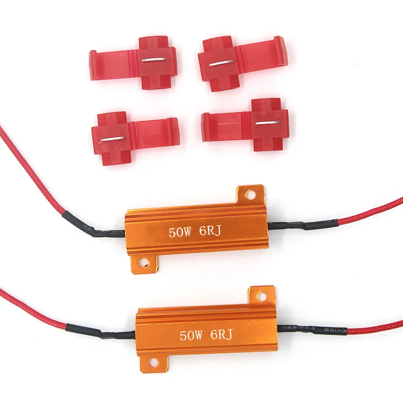 2 Stück 6Ohm 50W Last widerstand Canbus Anti-Blink-Decoder – Bild 4
