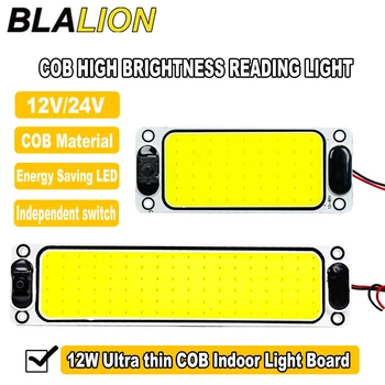 BLALION LED 12-24 V Auto-Innenbeleuchtung, Lesestreifen, Innenbeleuchtung, Deckenleuchte mit Ein-Aus-Schalter