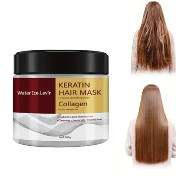 Kollagen-Keratin-Haarmaske, Dual Oil Control, Feuchtigkeitscreme, Spülung, weich, glatt, Frizz, beschädigte