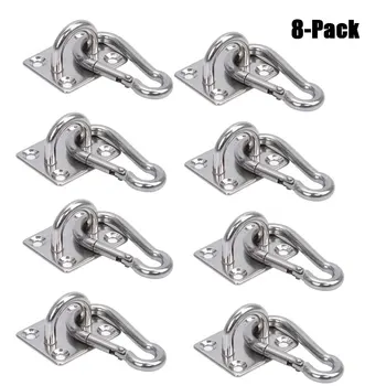 8er-Pack robuste Haken zum Aufhängen aus Edelstahl 304, Wand-/Deckenmontage, rostbeständiger
