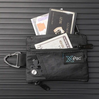 EDC 5-Pocket Multi Pouch X-PAC Geldbörse Kleiner Schlüsselanhänger Münzbeutel mit YKK-Reißverschluss EDC