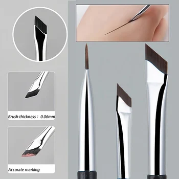 Der Upgrade-Blade-Eyeliner-Pinsel, ultradünner, flacher Augenbrauenpinsel mit feinem Winkel unter den Augen