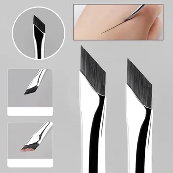 Karsyngirl Upgrade Blade Eyeliner-Pinsel, ultradünn, feiner Winkel, flacher Augenbrauenpinsel unter den Augen