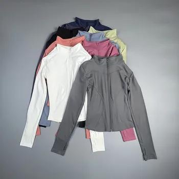 2025, neuer Yoga-Mantel, kurze Sportjacke, Damen-Fitness-Kleidung, schlankmachende, körperformende Yoga-Jacke