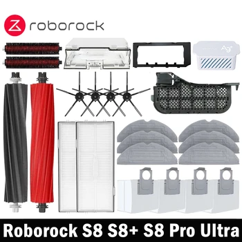 Roborock S8 S8 Pro Ultra S8+ Roboter Staubsauger Mopp Tuch Staubsaugerbeutel Zubehör Seitenbürstenfilter