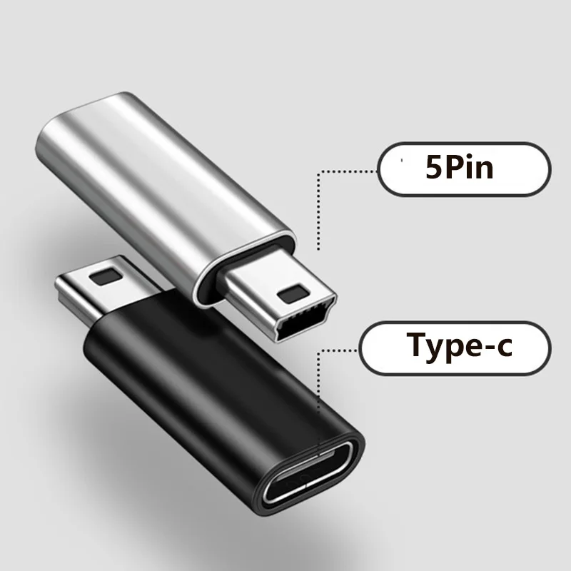 Metall Universal Otg Mini 5 Pin USB Adapter B Stecker auf USB – Bild 2