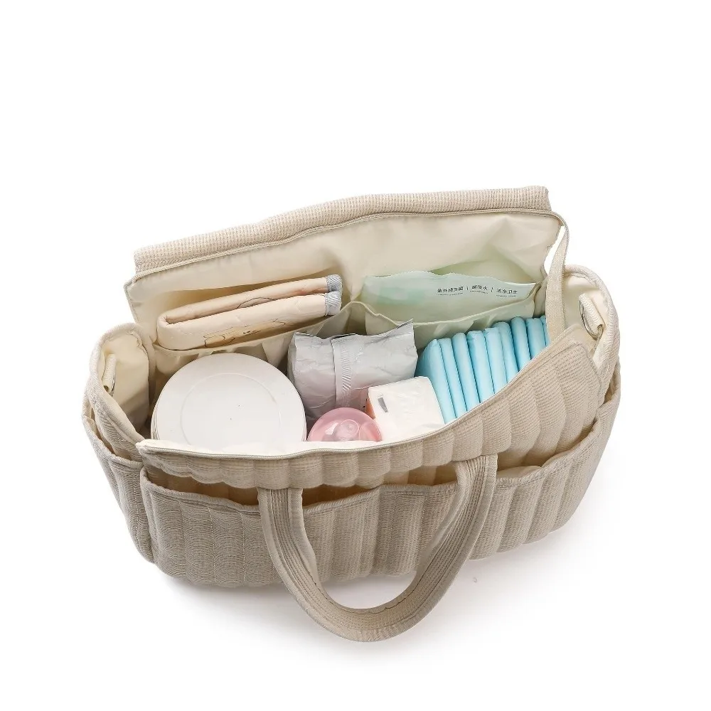 Neue wasserdichte feste Wickeltasche multifunktionale beige – Bild 2