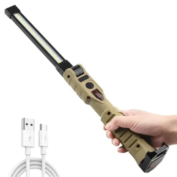 Zusammenklappbare COB XPE LED-Arbeitsleuchte, Handtaschenlampe mit eingebauter Batterie, Taschenlampe