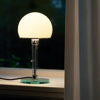 LED Tisch lampe Designer Bauhaus Lampe Nordic Schlafzimmer Nachttisch einfache Glas Tisch lampe für Wohnzimmer