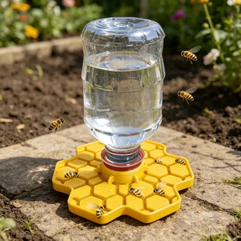 Bienen-Wasserspender mit Sitzstange, sichere Trinkstation für Honigbienen für Garten und Terrasse