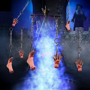 Halloween-Kette hängen Kopf Hände und Füße im Freien Horror Dekorationen Spukhaus geheime Raums zene