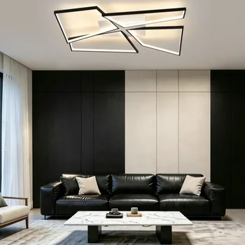 Wohnzimmer-Deckenleuchte Italienisch Minimalistisch Rechteckig Moderne Leuchte Kreative Luxuriöse