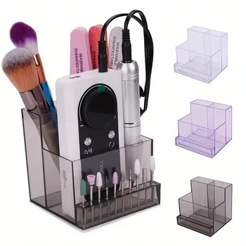 Nagel Bohrer Bits Halter Display Klar Nagel Display Box Transparent Make-Up Organizer Nagel Maniküre Werkzeuge