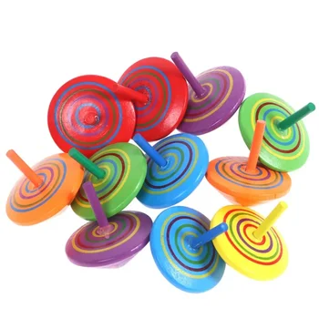 10-30 lustige Holzkreisel für Partygeschenke für Kinder, Geburtstag, Karneval, Geschenksouvenirs, Belohnungen