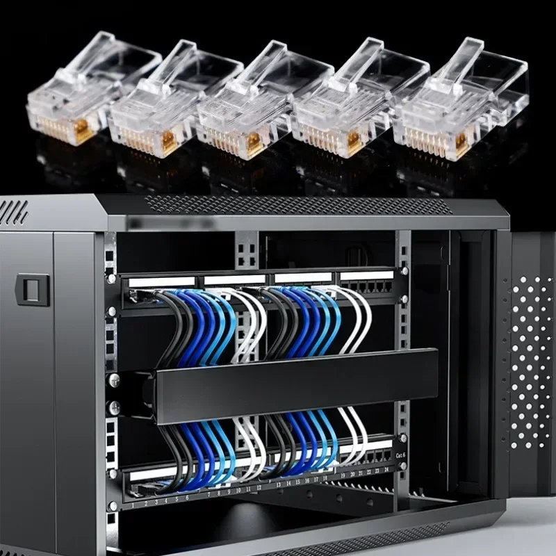1–50 Stück RJ45 CAT6 CAT5e Pass Through Connectors Crystal – Bild 4