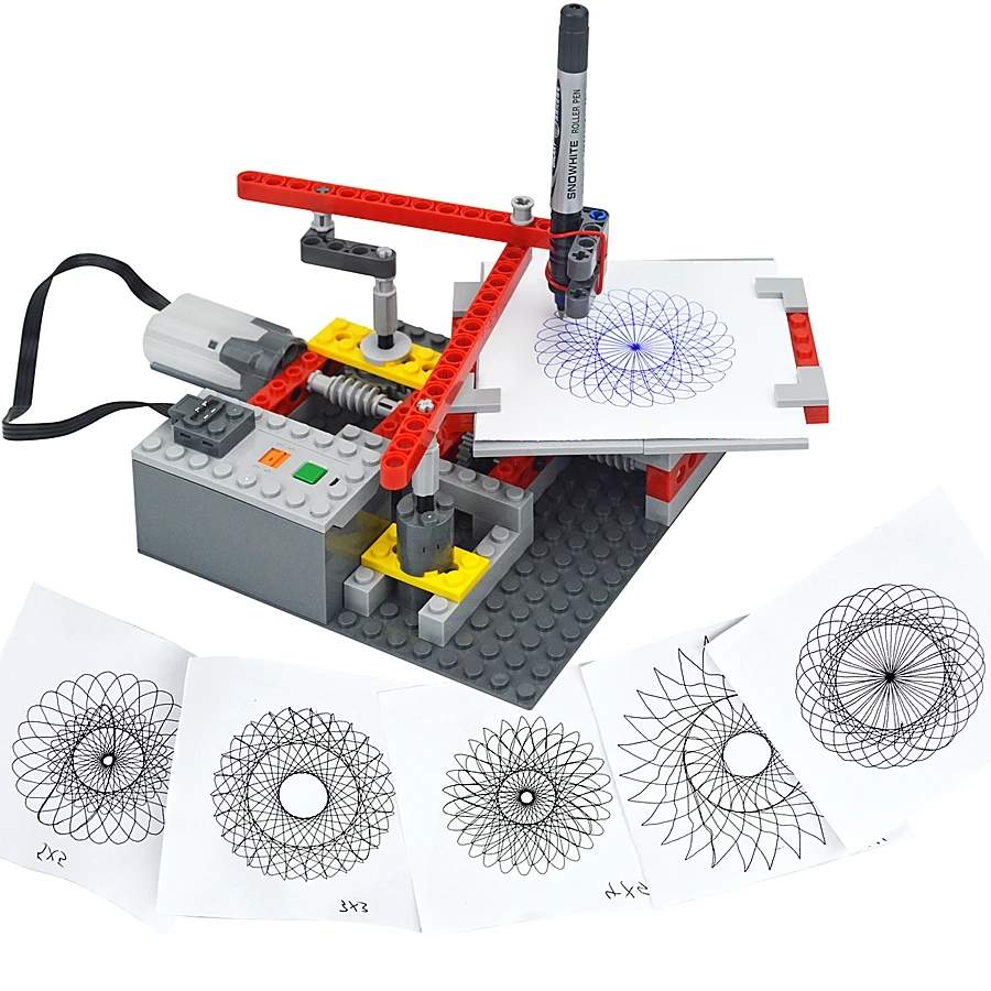 Moc 5110 Plotter Elektromotor Ziegel Zeichen maschine Modell – Bild 2