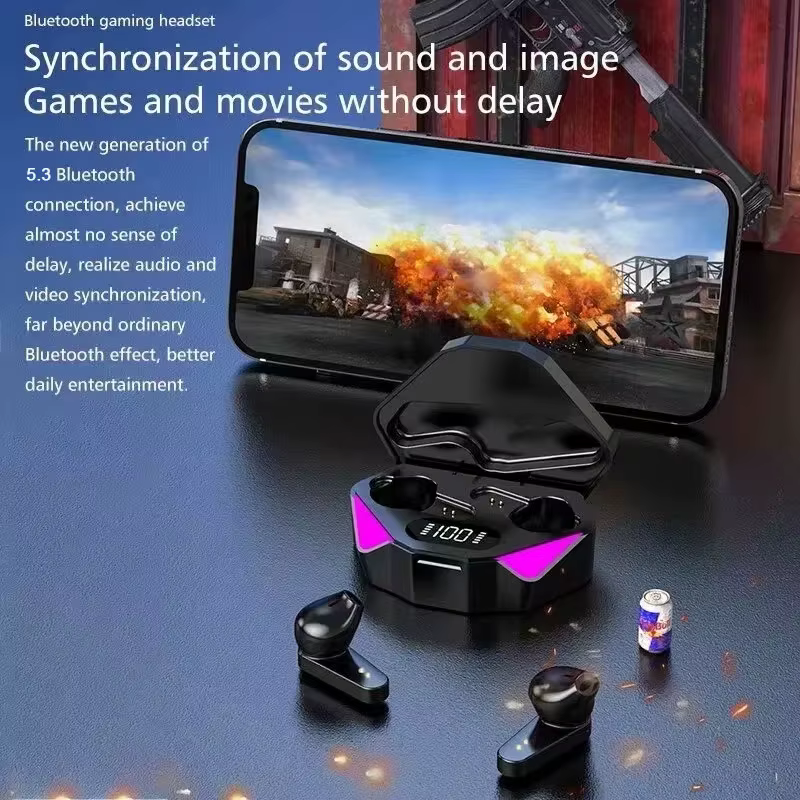 TWS Drahtloses Bluetooth-Headset, LED-Display, Gamer-Ohrhörer – Bild 2