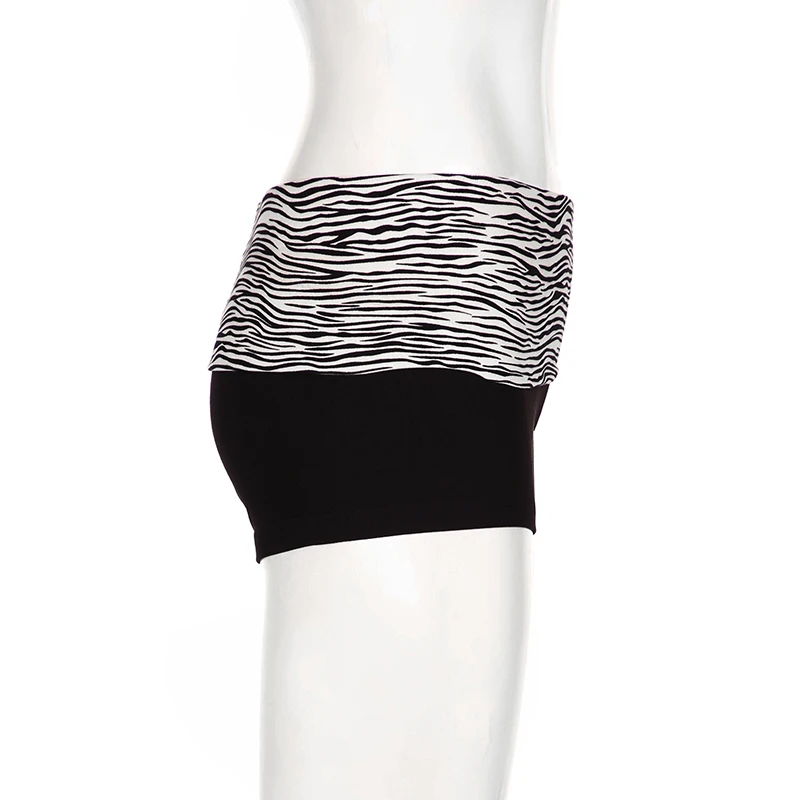 SUCHCUTE Casual Zebra-Print Elastische Shorts Weibliche Dünne – Bild 5