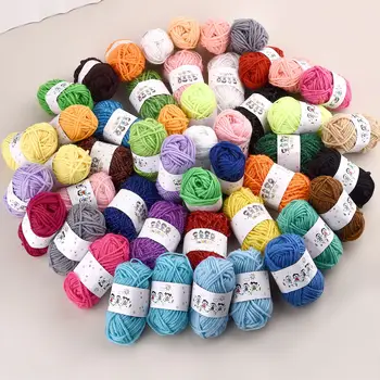 12 farben Set Kinder DIY Stricken Häkeln Garn Bunte Material Für Hand Nähen Hand Hand Handwerk Wolle Ball Hut