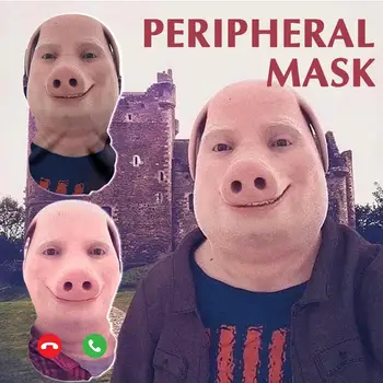 John Pork Smiling Interessante 3D-gedruckte nahtlose Maske Hut Cosplay Gesichtsmaske Party Cosplay Requisiten