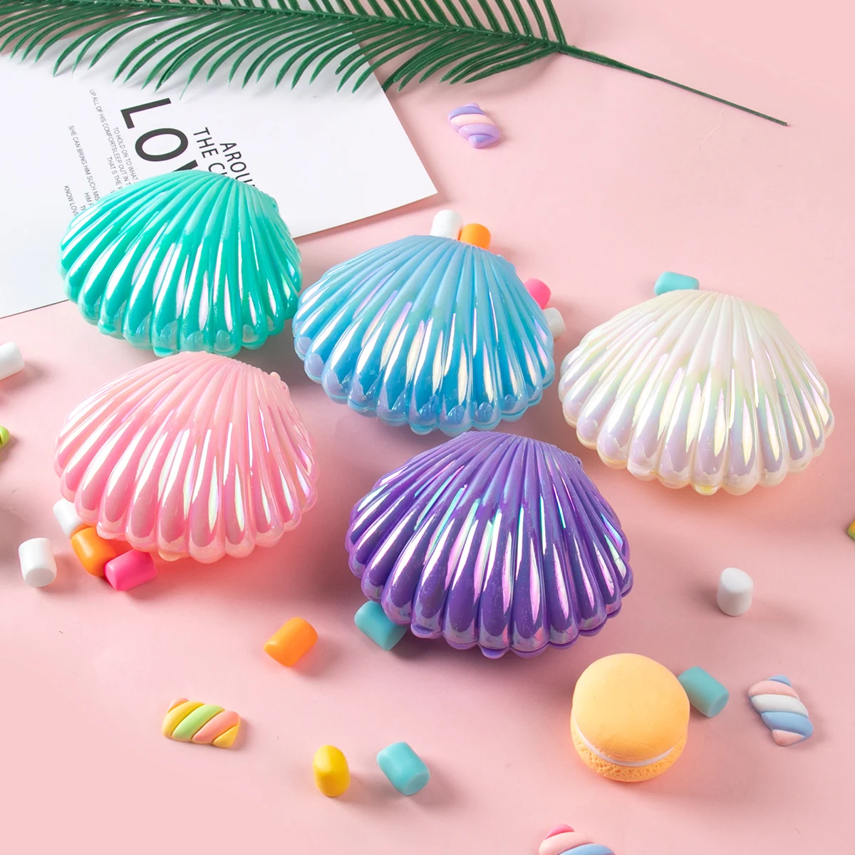 5 stücke Shell Candy Boxen Kunststoff Candy Box Baby Dusche – Bild 2
