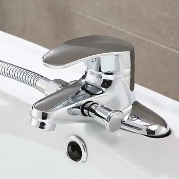 Bad Mischer Armaturen Deck Montiert Dusche Wasserhahn Haushalt Wc Waschbecken Heißer und Kalter Wasserhahn